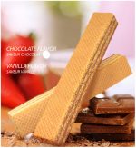 Wafer cacao met hazelnoot geposseerd